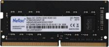 Оперативная память Netac NTBSD4N32SP-08 [SO-DIMM DDR4 8 Гб (1x8 Гб), 3200 MHz, CL-22-22-22, Netac Basic]
