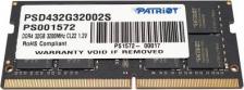 Оперативная память Patriot PSD432G32002S [SO-DIMM DDR4 32 Гб (1x32 Гб), 3200 MHz, CL-22-22-22, Patriot Signature Line]