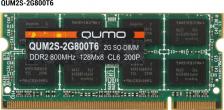 Оперативная память Qumo QUM2S-2G800T6 [SO-DIMM DDR2 2 Гб (1x2 Гб), 800 MHz]