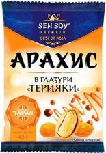 Орехи/сухофрукты Sen Soy Арахис Премиум жареный в глазури со вкусом терияки 42 г