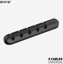 Органайзер для проводов AXXA Держатель для кабелей Cable Organizer 5522, черный, 5 креплений