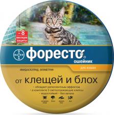 Bayer Ошейник для кошек ФОРЕСТО от клещей, блох и вшей, защита 8 месяцев Bayer Ошейник для кошек ФОРЕСТО от клещей, блох и вшей, защита 8 месяцев