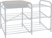 Отдельный предмет для прихожей Ника Этажерка для обуви 3-х ярусн с мягким сиденьем и ящиком 790х330х510мм