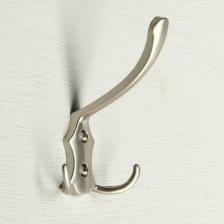 Отдельный предмет для прихожей Tundra Крючок мебельный KM301SN, трёхрожковый, цвет матовый никель