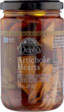 Овощные/грибные консервы Delphi Артишоки в масле с сушеными томатами и маслинами Каламата, 290г