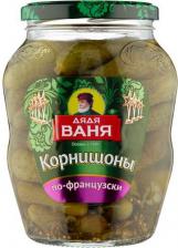 Овощные/грибные консервы Дядя Ваня Корнишоны по-французски 680г
