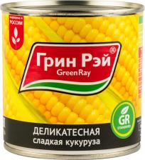 Овощные/грибные консервы Green Ray Кукуруза сладкая, 340 г