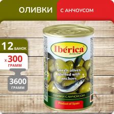 Овощные/грибные консервы Iberica Оливки с анчоусом 300 г