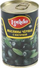 Овощные/грибные консервы Lorado Маслины черные с косточкой, 314мл