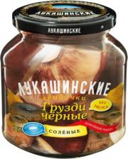Овощные/грибные консервы Лукашинские Грузди черные соленые 340 г