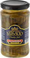 Овощные/грибные консервы Mikado Овощные консервы Перец Халапеньо резаный, 190 г