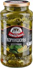 Овощные/грибные консервы Скатерть-Самобранка Корнишоны маринованные, 1,375 кг