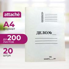 Папка/конверт Attache Папка-обложка без скоросшивателя Дело № немелованный картон А4 белая 4610007754514
