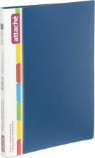 Папка/конверт Attache Скоросшиватель пластиковый A4, синий, плотный, 0,7 мм, вместимость до 200 листов