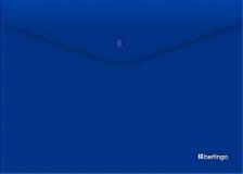 Папка/конверт Berlingo Папка-конверт на кнопке "City Style", А4, 200мкм, непрозрачная, синяя