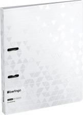 Папка/конверт Berlingo Папка на 2-х кольцах "DoubleWhite", 24 мм, 1000 мкм, белая, D-кольца, с внутренним карманом