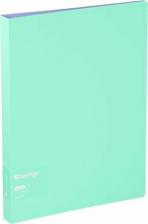 Папка/конверт Berlingo Папка на 4 кольцах "Haze" A4, 24мм, 600мкм, D-кольца, с внутр. карманом, мятная, софт-тач