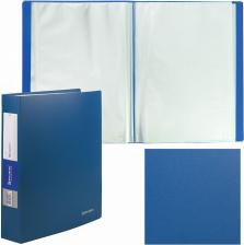 Папка/конверт Brauberg Папка 80 вкладышей "Office", синяя, 0,8 мм