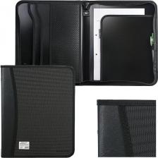 Папка/конверт Brauberg Папка на молнии, А4, 2 отделения, 4 кармана, черный