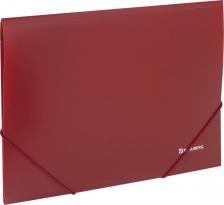Папка/конверт Brauberg Папка на резинках, стандарт, красная, до 300 листов, 0,5 мм, 221622