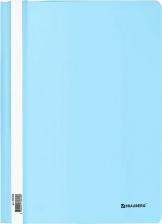 Папка/конверт Brauberg Скоросшиватель пластиковый "Pastel" А4, 130/180 мкм, аквамарин, 270455