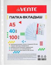 Папка/конверт deVente Вкладыш файл с перфорацией А5 100шт 40мкр