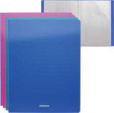 Папка/конверт Erich Krause Папка файловая пластиковая Diagonal Vivid, c 20 карманами, A4, ассорти (в паке