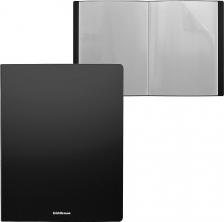 Папка/конверт Erich Krause Папка файловая пластиковая Matt Classic, c 20 карманами, A4, черный (в пакете