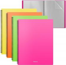 Папка/конверт Erich Krause Папка файловая пластиковая на спирали Matt Neon, с 20 прозрачными карманами, A