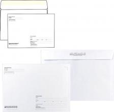 Папка/конверт Курт Конверты E65, отрывная лента, "Куда-Кому", 80 г/м2, КОМПЛЕКТ 1000 шт., внутренняя запечатка, Е65.02СКК