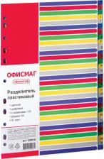 Папка/конверт ОфисМаг Разделитель пластиковый А4 31 лист цифровой 1-31 оглавление цветной РОССИЯ 225618