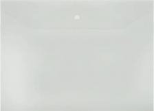 Папка/конверт Стамм Папка-конверт на кнопке А4, 120мкм, пластик, прозрачная - 40 шт