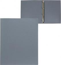 Папка/конверт Стамм Папка на 4 кольцах А4, Calligrata, 25 мм, 500 мкм, серая