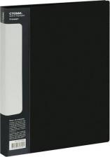 Папка/конверт Стамм Папка с 10 вкладышами "Стандарт" A4, 9 мм, 600 мкм, пластик, черная