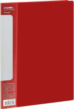 Папка/конверт Стамм Папка с 20 вкладышами "Стандарт" A4, 14 мм, 600 мкм, пластик, красная
