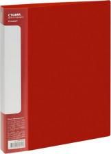 Папка/конверт Стамм Папка с 40 вкладышами "Стандарт". A4, 21 мм, 600 мкм, пластик, красная