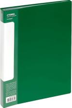 Папка/конверт Стамм Папка со 100 вкладышами "Стандарт" A4, 30 мм, 800 мкм, пластик, зеленая