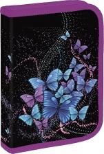 Пенал Brauberg Пенал 271520 271520, Fly Aways, 1 отделение, форма прямоугольная, черный