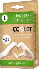Перчатки хозяйственные EcoLat хозяйственные Перчатки одноразовые нитриловые неопудренные розовые 4665300380090
