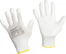 Перчатки хозяйственные Gward Перчатки рабочие White PU1001 нейлоновые с полиуретановым покрытием белые 4660034220728