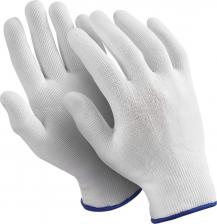 Перчатки хозяйственные Manipula Перчатки нейлоновые "Микрон", КОМПЛЕКТ 10 пар, размер 9 (L), белые, TNY-24/MG-101