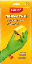 Перчатки хозяйственные Paclan Пара резиновых перчаток с ароматом ананаса S