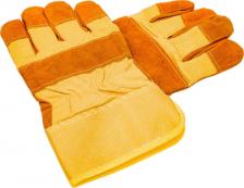 Перчатки хозяйственные РемоКолор Спилковые комбинированные перчатки 24-2-114