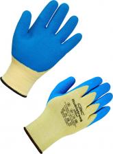 Перчатки хозяйственные SVS Перчатки полиэфирные с рельефным латексным покрытием Рубистронг, 13 класс, размер 10