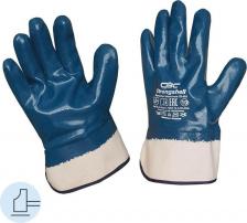 Перчатки хозяйственные SVS Перчатки защитные Strongshell хлопковые с нитрильным покрытием синие 4607125455799