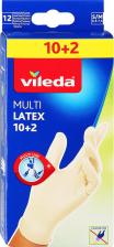Перчатки хозяйственные Vileda Одноразовые перчатки 10шт+2 в упаковке S/M