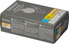 Перчатки медицинские Benovy смотровые Перчатки одноразовые латексные опудренные белые