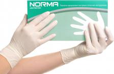 Перчатки медицинские Norma Перчатки латексные Low Friction L двойного хлорирования 50 пар