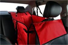 Переноска для животных A&P Автогамак Хэппи Дог Премиум. На 1/3 заднего сиденья. Цвет: камуфляж