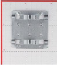 Перфорированный крепеж Накрепко Кляймер основной для вентилируемого фасада 72x40,100 шт